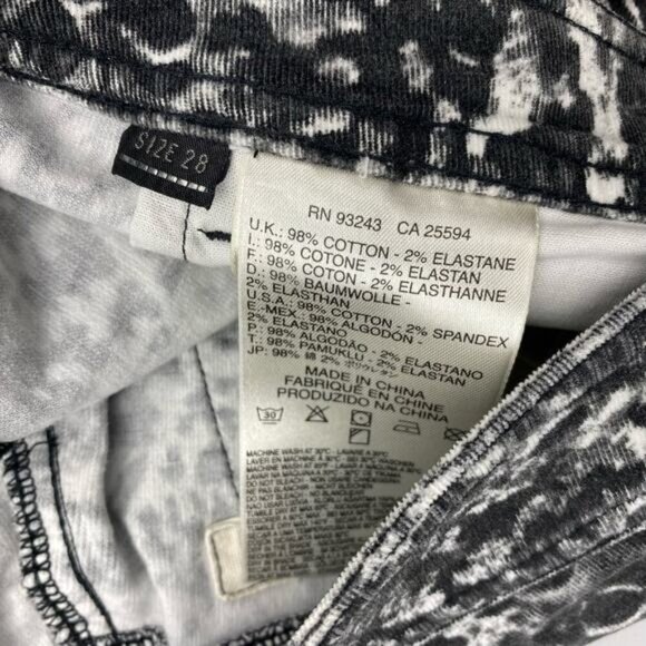 DIESEL Malphas Corduroy Skinny Pant Sz 28 Abstract Print - Picture 8 of 9